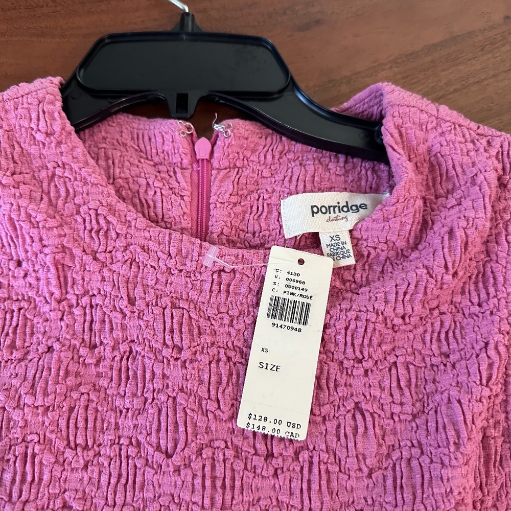 Anthropologie Pink Dress NWT XS